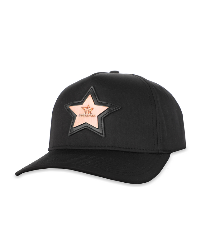 D3ZIGNER Signature  Copper Metal Logo Baseball Cap for Men