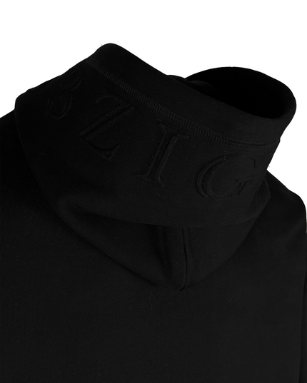 Close-up of embossed design on D3ZIGNER Men's Hoodie