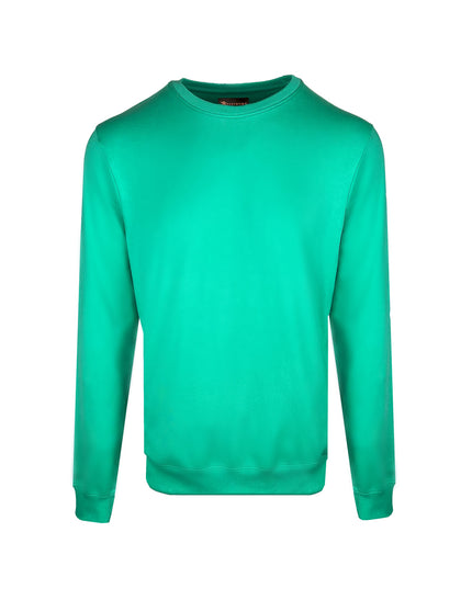 D3ZIGNER Men's Supima Cotton Sweatshirt front view in Mint Green