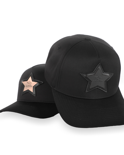 D3ZIGNER Signature Metal Logo Cap in Gunmetal editorial view