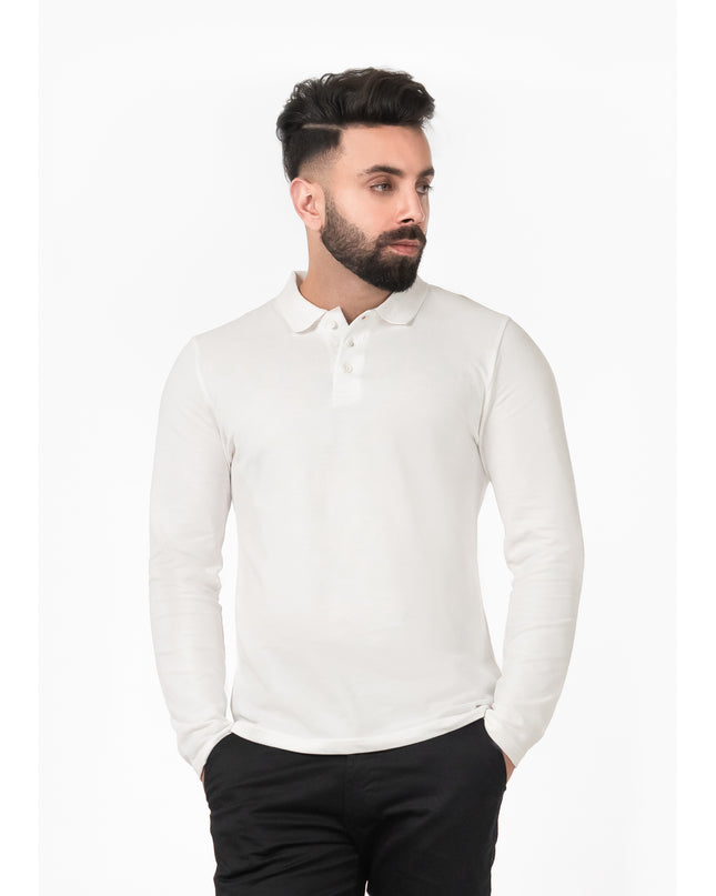 Stylish look with D3ZIGNER Men's Full Sleeve Polo Shirt